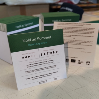 Etiquettes Montagne Cafes torrefacteur-Noel au sommet